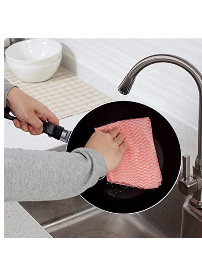 هومستر 3 ملصقات تنظيف قابلة لإعادة الاستخدام، مناشف منزلية وطباقات، قطعة قماش للتنظيف، مناشف طبخ، مناشف أطباق، مناشف طعام، مناشف كعكة قابلة لإعادة الاستخدام، مناشف غسيل، متعددة الألوان، 50 قطعة/ملصق - Image 3